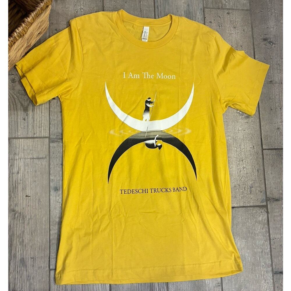 Tedeschi Trucks Band I Am The Moon T-Shirt Yellow Size Medium Buttery Soft